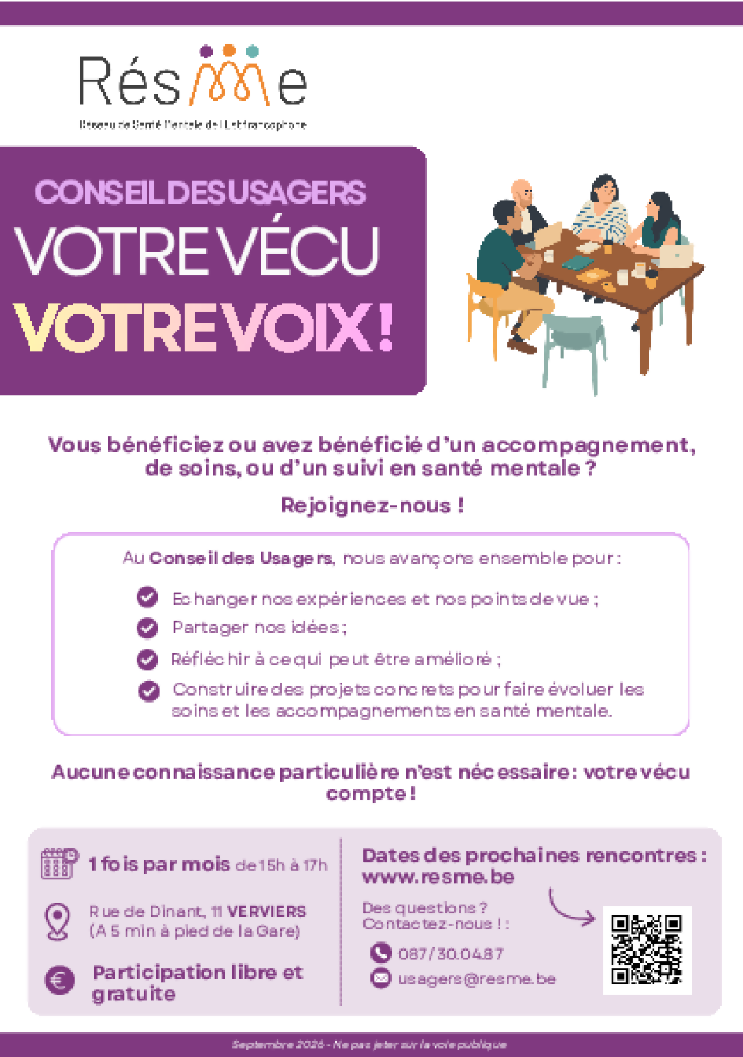 Ensemble, faisons évoluer les soins en santé mentale !