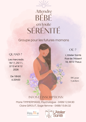Photo de Groupe pour les futures mamans : Attendre bébé en toute sérénité