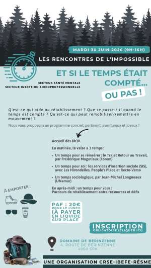 Photo de Les Rencontres de l'Impossible : "Et si le temps était compté...ou pas !"