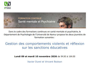 Photo de [Formation continue] - Gestion des comportements violents et réflexion sur les sanctions éducatives