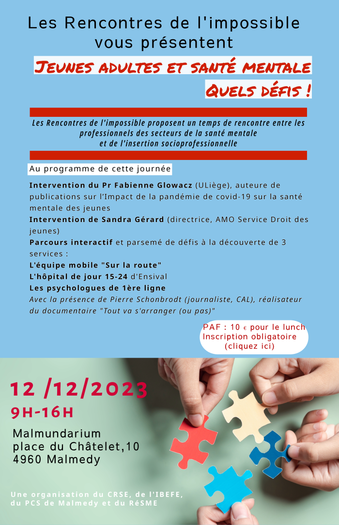 Jeunes, adultes et santé mentale - Quels défis !
